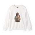 Praying Jesus Illustration Crewneck Sweatshirt | Christian Faith Apparel