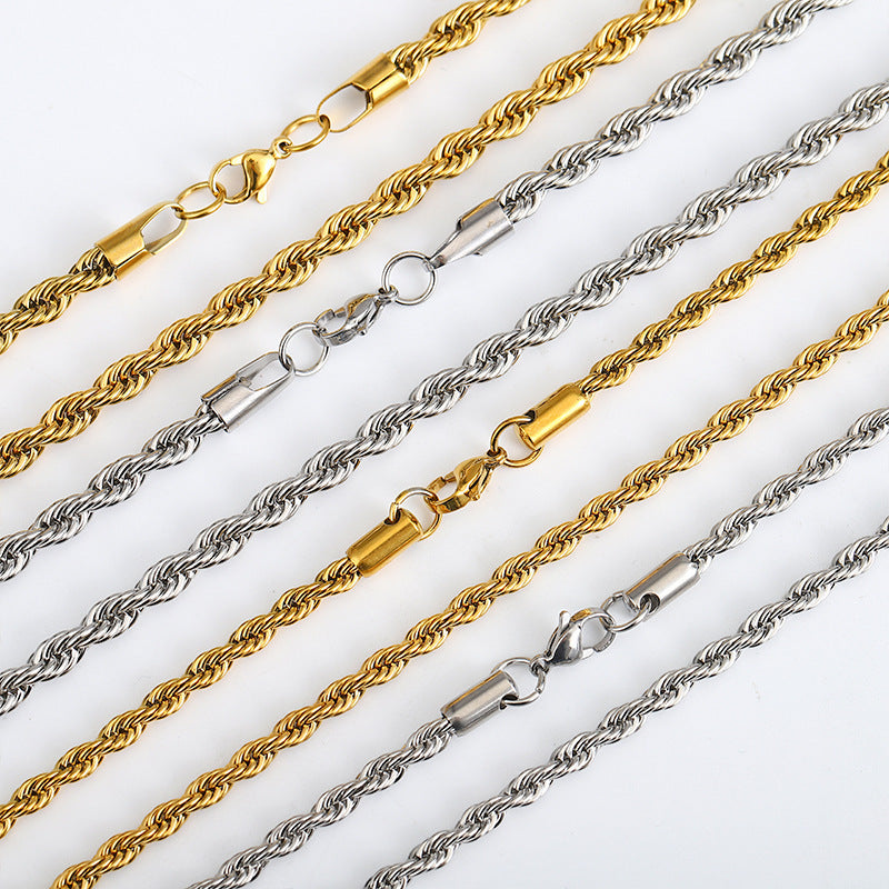 Twist Chain Necklace – product view 5