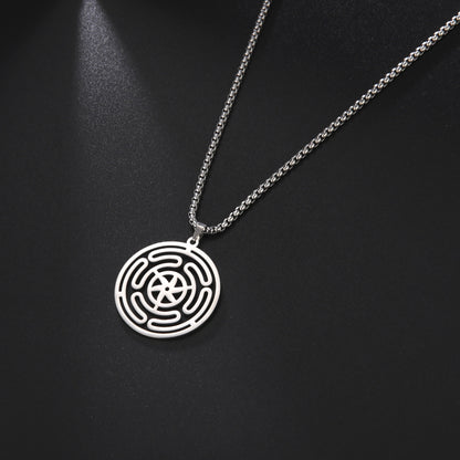 Windmill Ring Pendant Necklace – product view 2