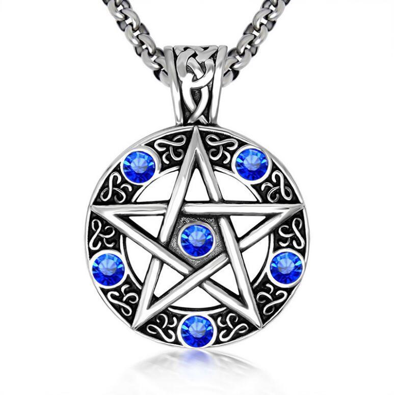 Colour-Accent Titanium Steel Cross Necklace – product view 7