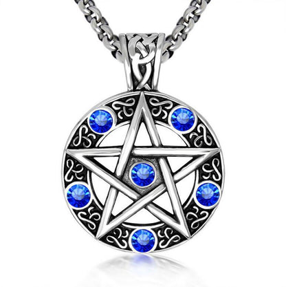 Colour-Accent Titanium Steel Cross Necklace – product view 7