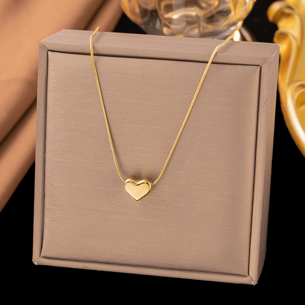 Women's Titanium Steel Heart Necklace – product view 24