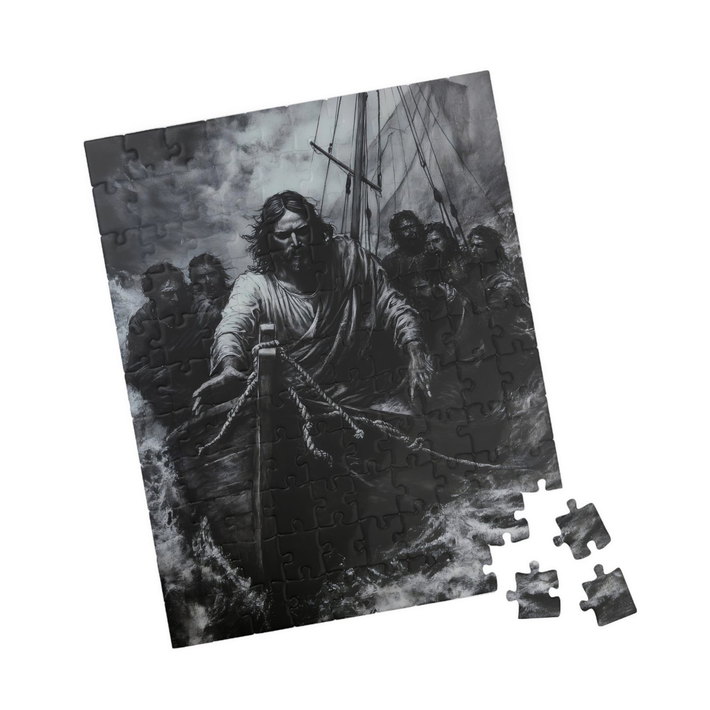 Jesus Walking on Water Religious Faith Jigsaw Puzzle — alternate puzzle product image 8