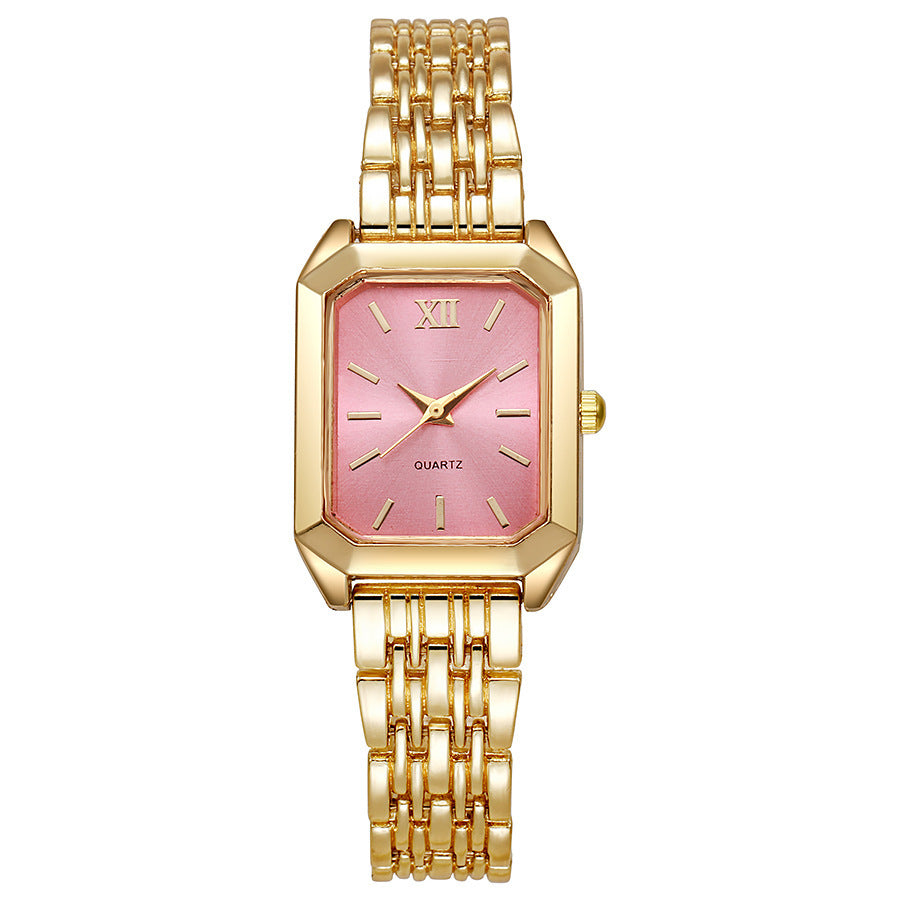 Women's Square Quartz Watch Stainless Steel Band – product view 11