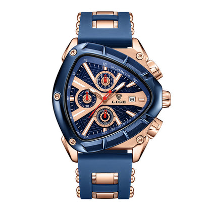 Polygonal Luminous Calendar Watch – product view 9
