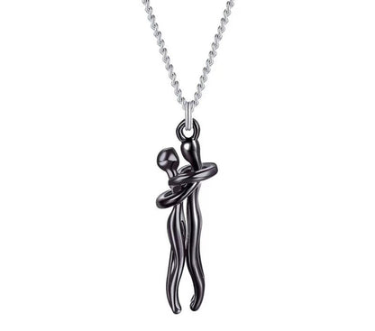 Mother & Child Embrace Pendant Necklace – product view 12