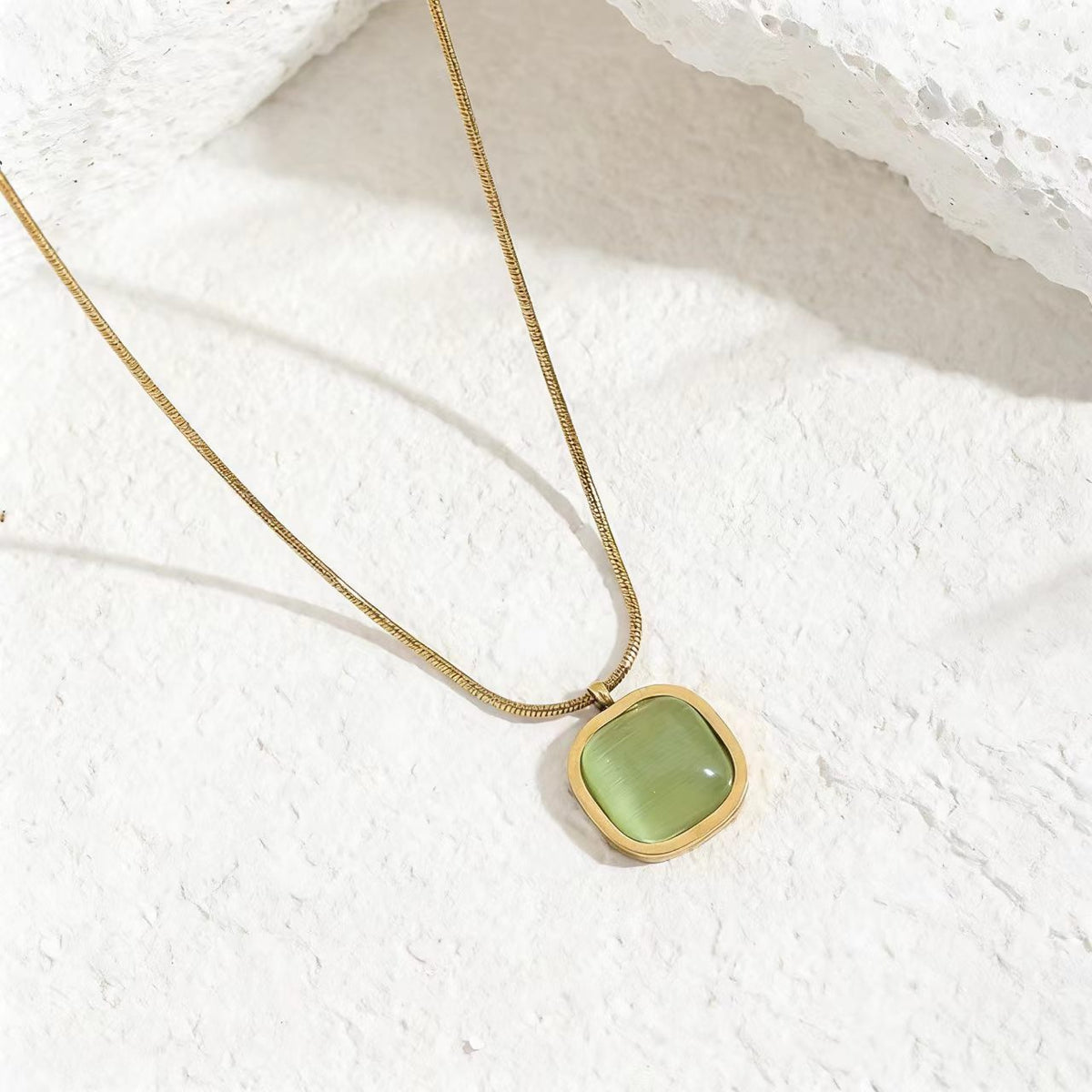 Square Pendant Necklace – product view 1