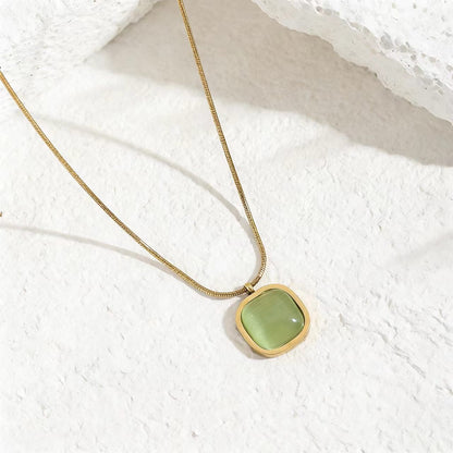 Square Pendant Necklace – product view 1