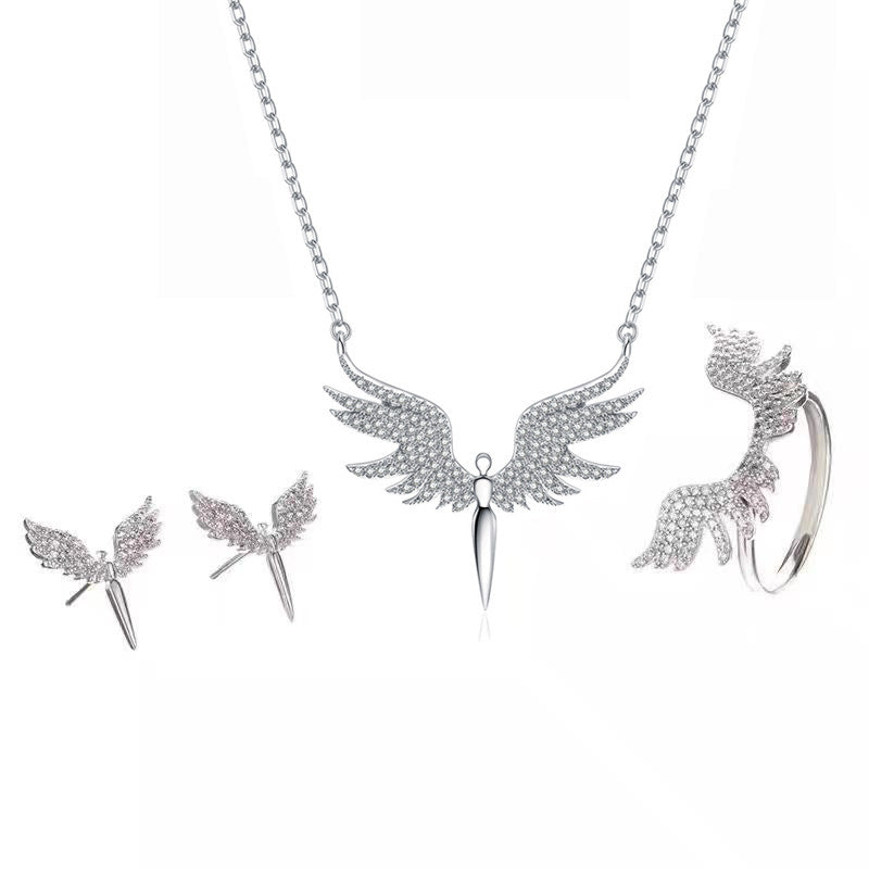 Angel Wing Three-Piece Jewelry Set – product view 6