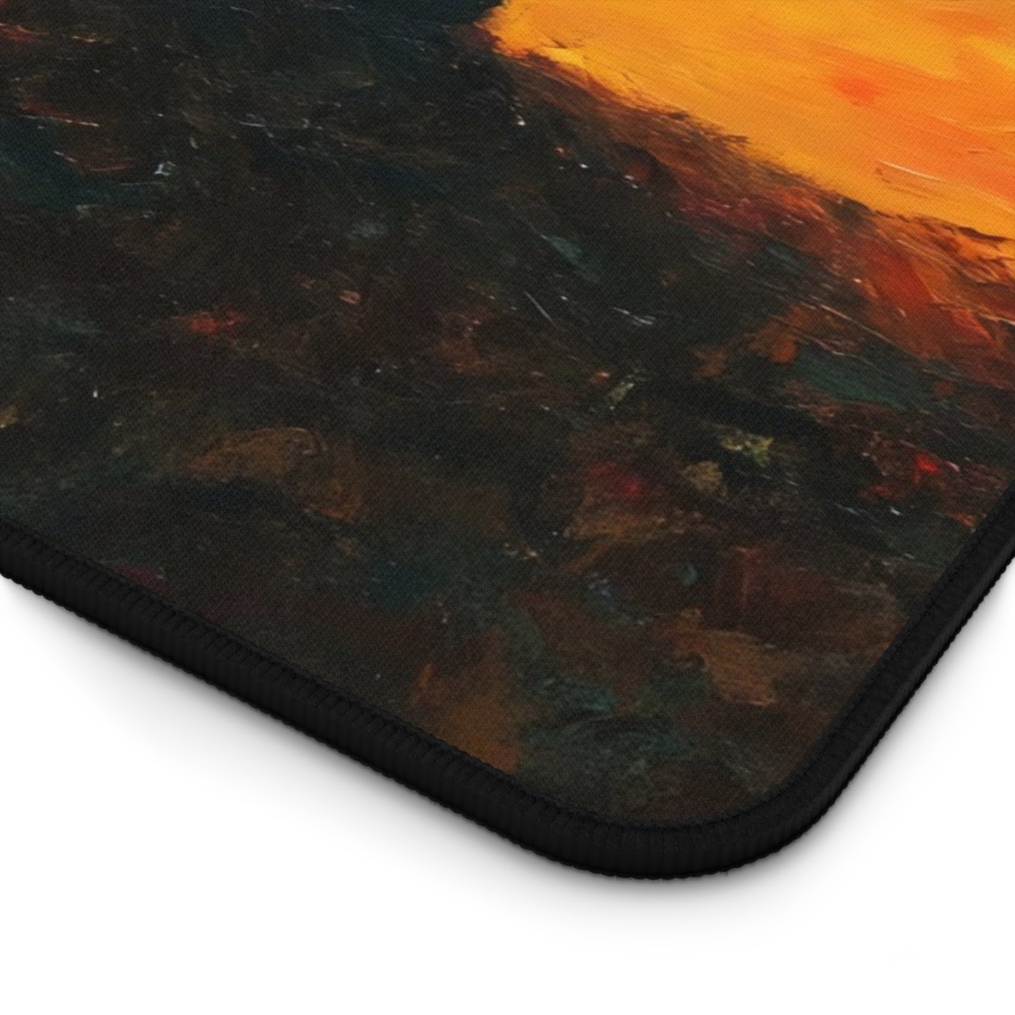 Sunset Meditation Desk Mat | Silhouette Sunrise Mousepad