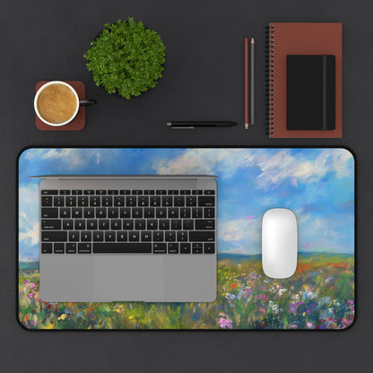 Cross in Wildflower Field Christian Desk Mat — alternate desk mat product image 8