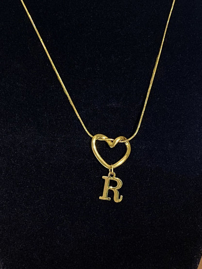 Alphabet Heart Pendant Necklace – product view 23