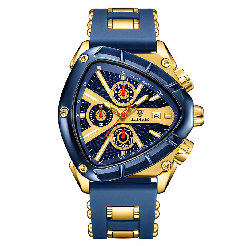 Polygonal Luminous Calendar Watch – product view 12