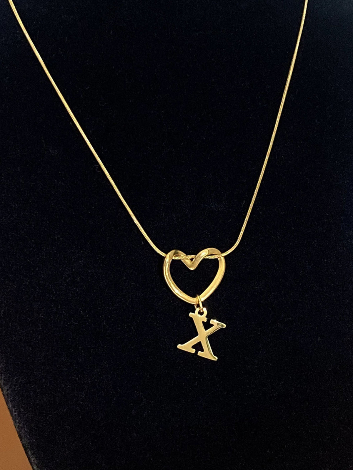 Alphabet Heart Pendant Necklace – product view 29