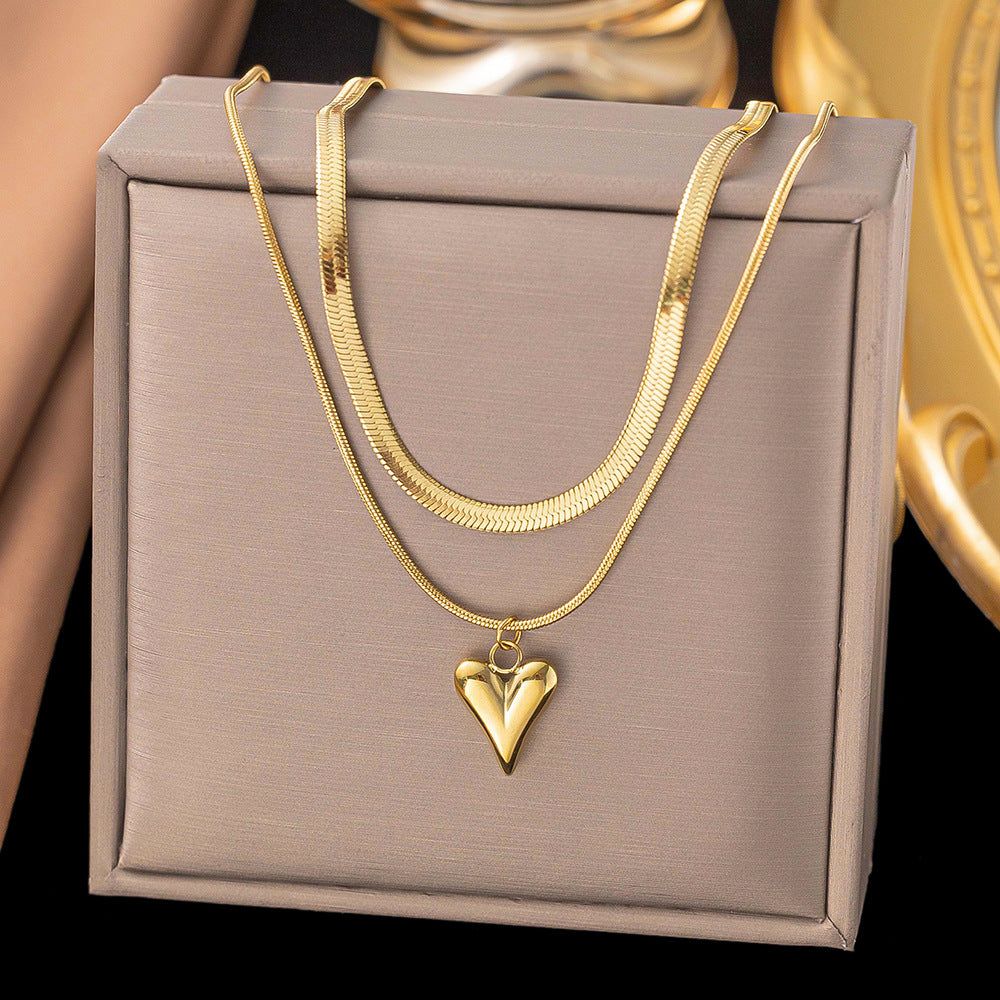 Women's Titanium Steel Heart Necklace – product view 82