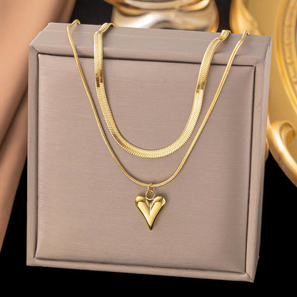 Women's Titanium Steel Heart Necklace – product view 82