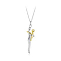 Mother & Child Embrace Pendant Necklace