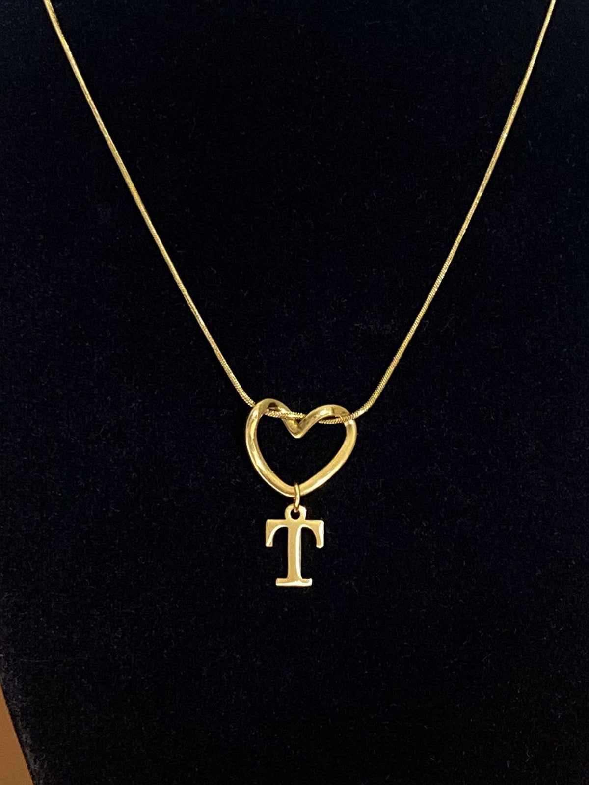 Alphabet Heart Pendant Necklace – product view 25
