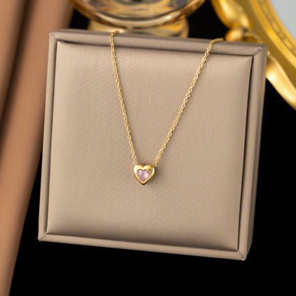 Women's Titanium Steel Heart Necklace – product view 61
