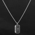 Crusader Titanium Steel Pendant Necklace