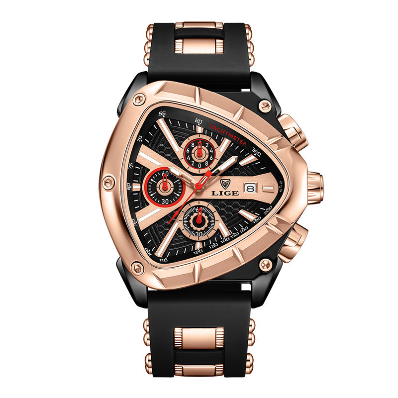 Polygonal Luminous Calendar Watch – product view 6