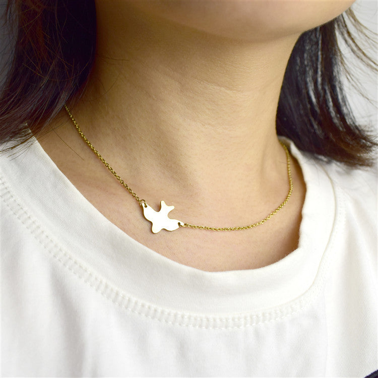Peace Dove Collarbone Chain – product view 3