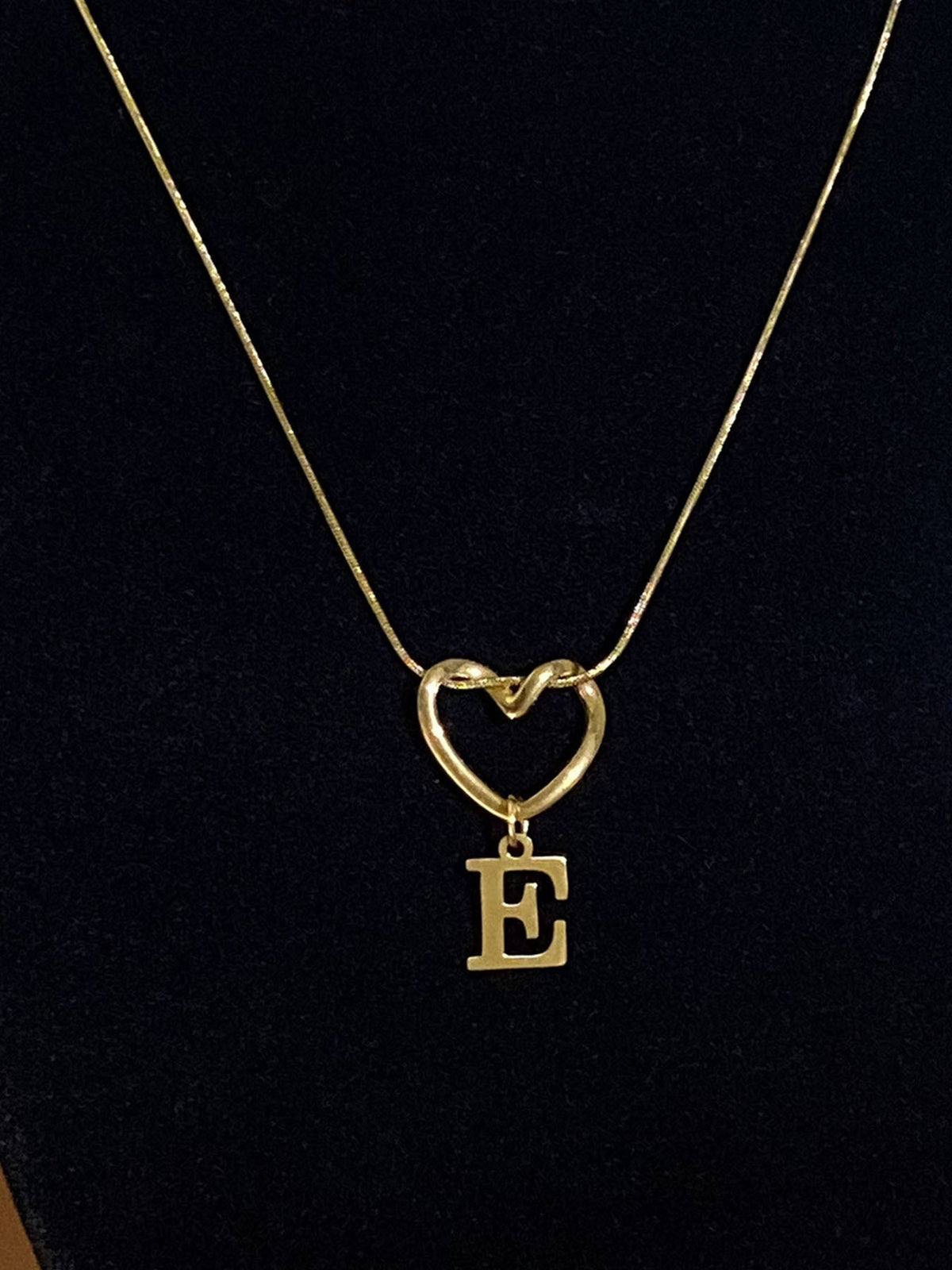 Alphabet Heart Pendant Necklace – product view 10