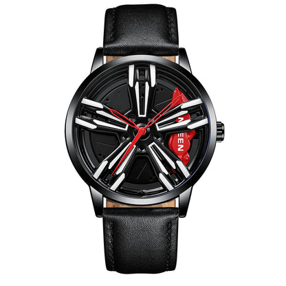 Rotating hub nightlight watch