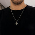 Cross-shaped Key Necklace