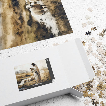 Jesus Shepherd and Sheep Christian Puzzle — alternate puzzle product image 15