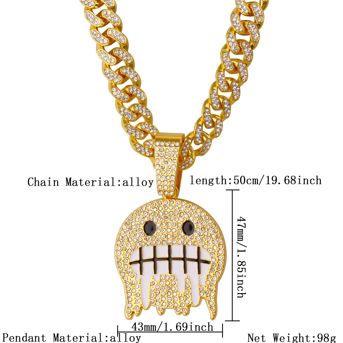 Cuban Chain Necklace Pendant – product view 4