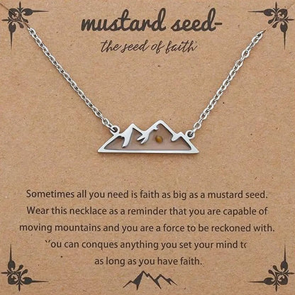 Oval Inspirational Necklace – product view 7