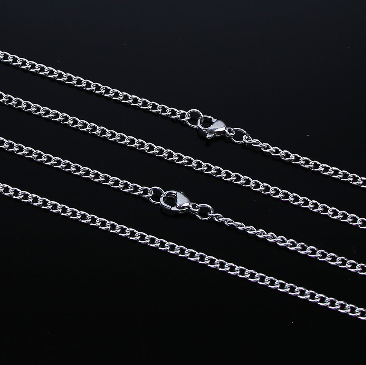 Layered Side Chain Necklace – product view 3