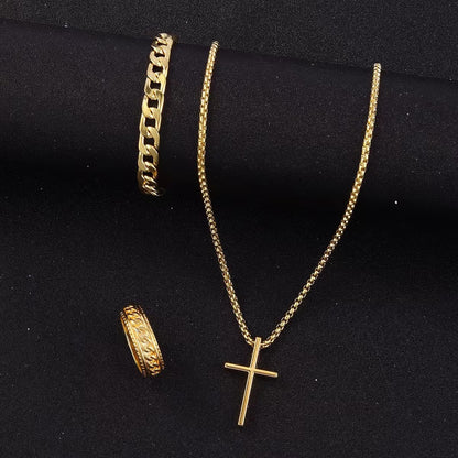 Three-Piece Cross Jewelry Set – product view 4