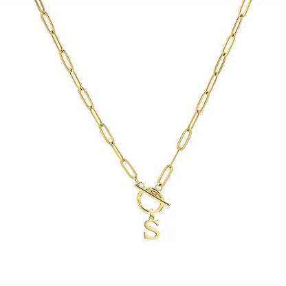 Initial Paperclip Chain Necklace – product view 23