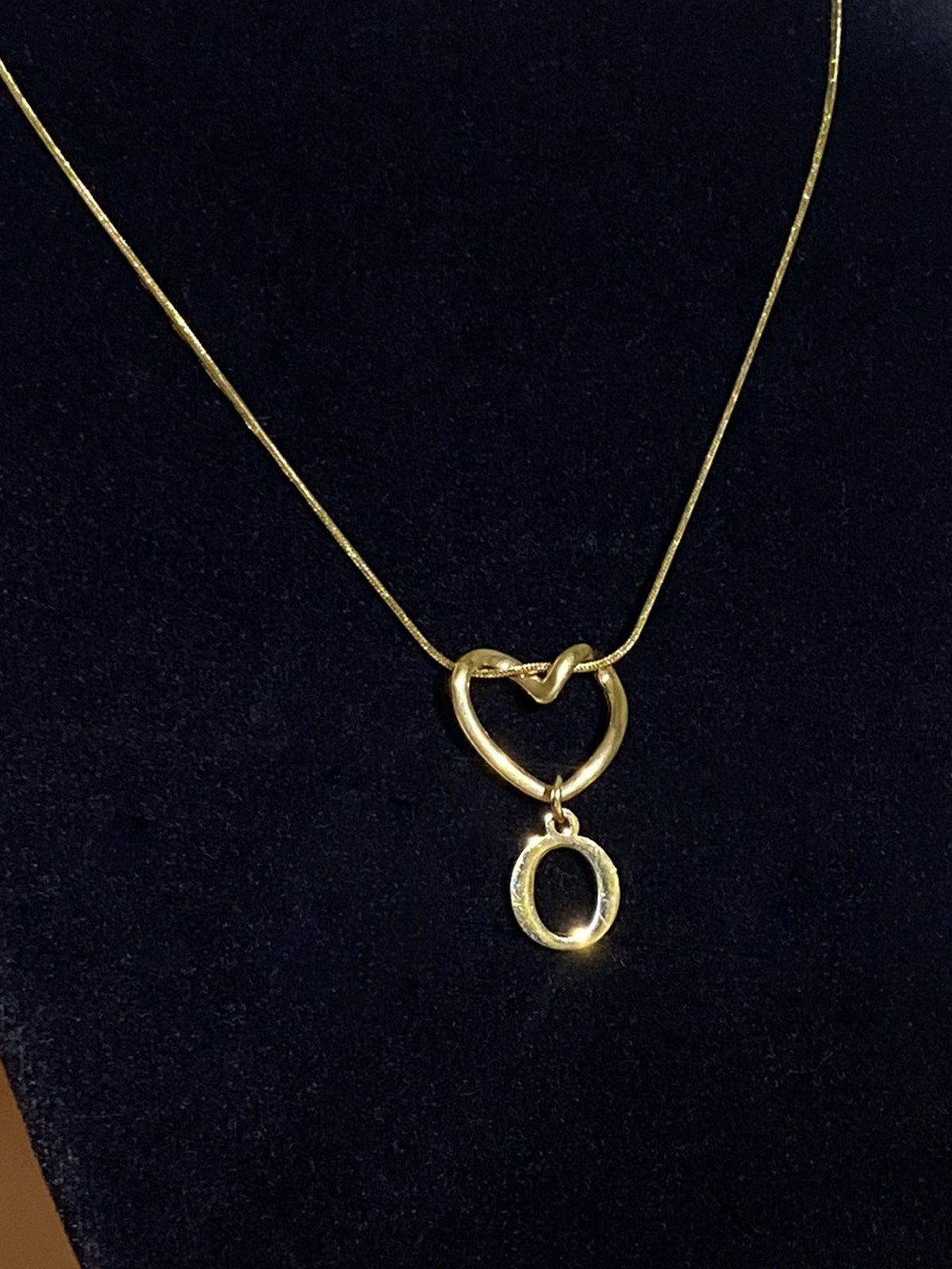 Alphabet Heart Pendant Necklace – product view 20