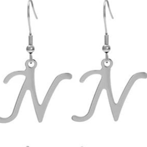 Personalized Initial Letter Earrings – product view 44