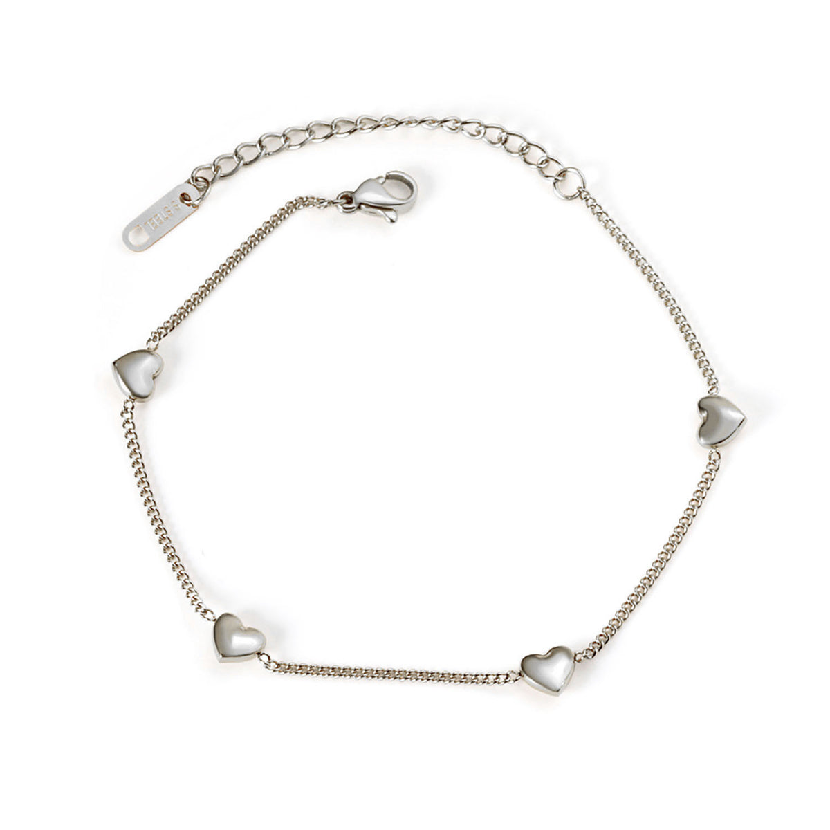 Minimalist Titanium Steel Heart Necklace – product view 11
