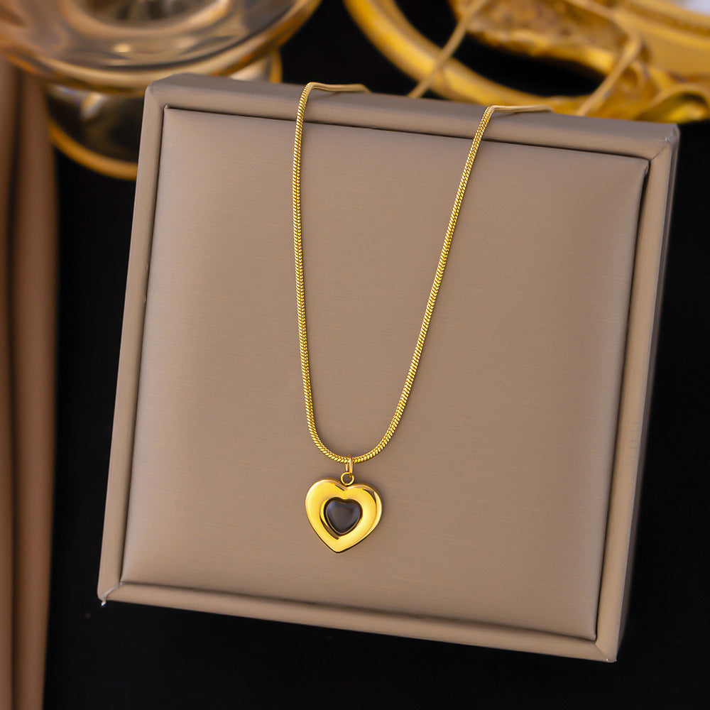 Women's Titanium Steel Heart Necklace – product view 42