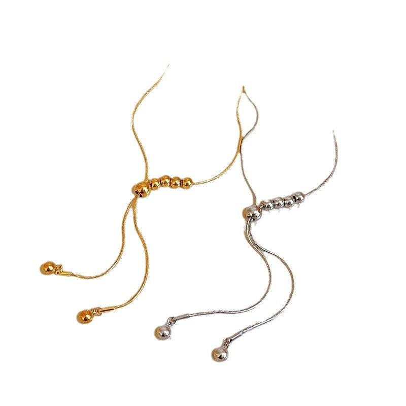 Metal Bead Sweater Chain – product view 2