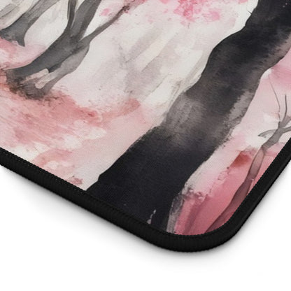 Cherry Blossom Path Pink Sakura Desk Mat — alternate desk mat product image 6