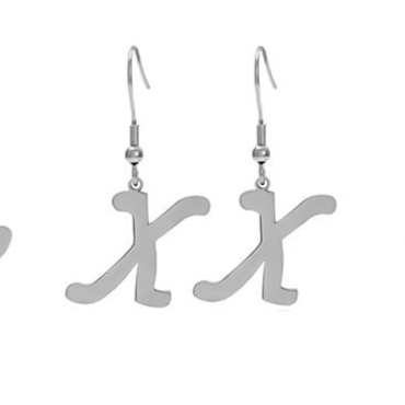 Personalized Initial Letter Earrings – product view 54
