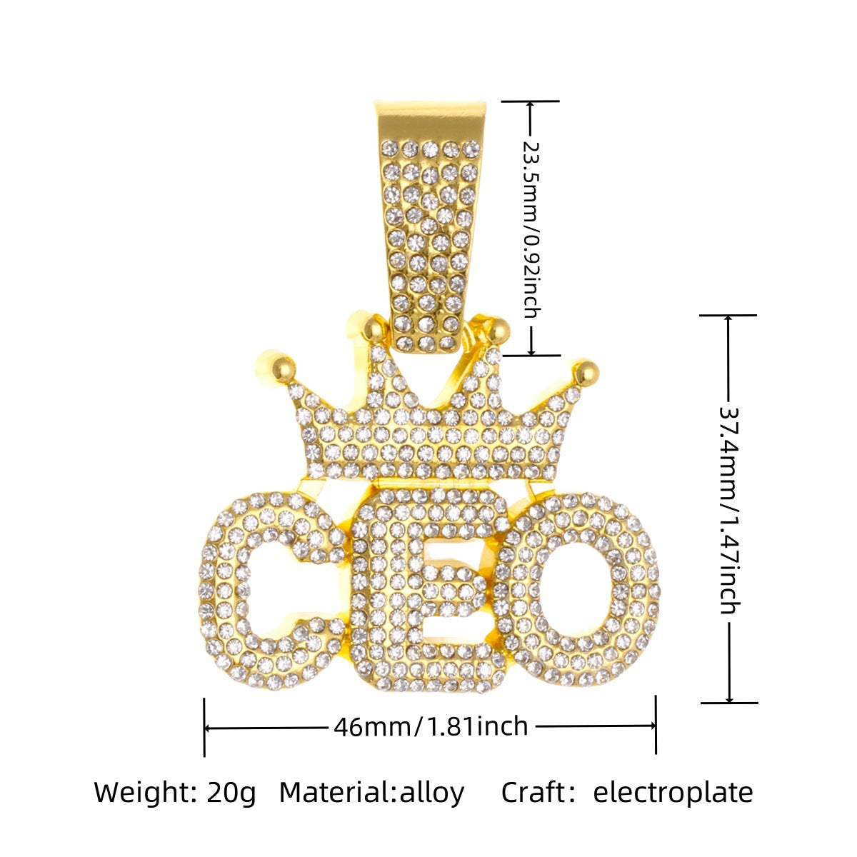Cuban Chain Necklace Pendant – product view 50