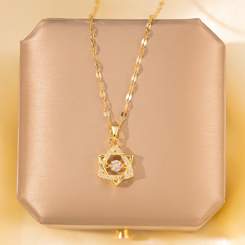 Minimalist Titanium Steel Clavicle Necklace – product view 39