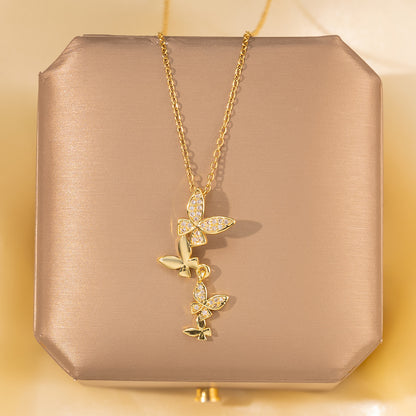 Minimalist Titanium Steel Clavicle Necklace – product view 3