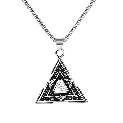 Colour-Accent Titanium Steel Cross Necklace – product view 12
