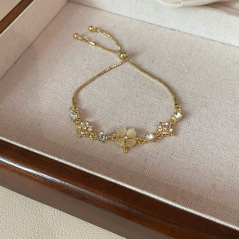 Classic Bracelet – Mixed materials (metal alloy – product view 1