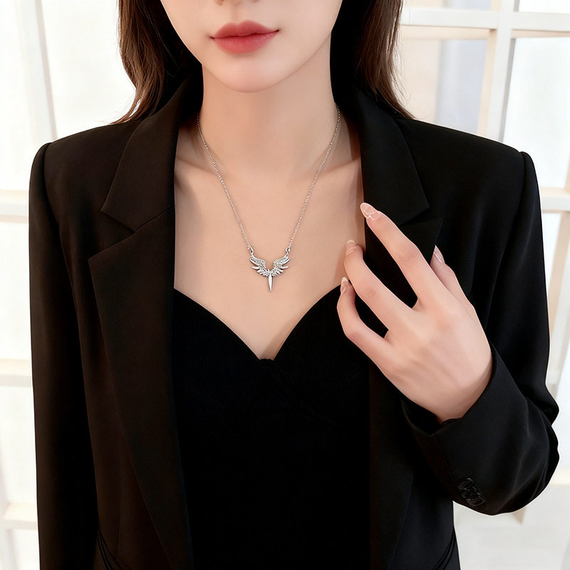 Angel Wing Three-Piece Jewelry Set – product view 4
