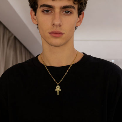 Cross-shaped Key Necklace – product view 3