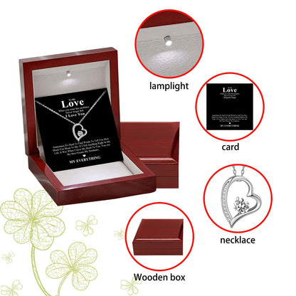 Multi-Style Crystal Heart Pendant Necklace – product view 3